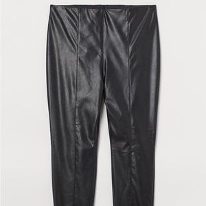 H&M+ Faux Leather Leggings